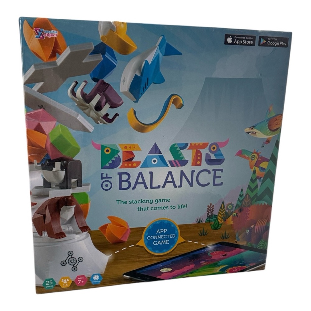 Beasts of Balance Core Game App-Connected Stacking Board Game Ages 7+ Sealed